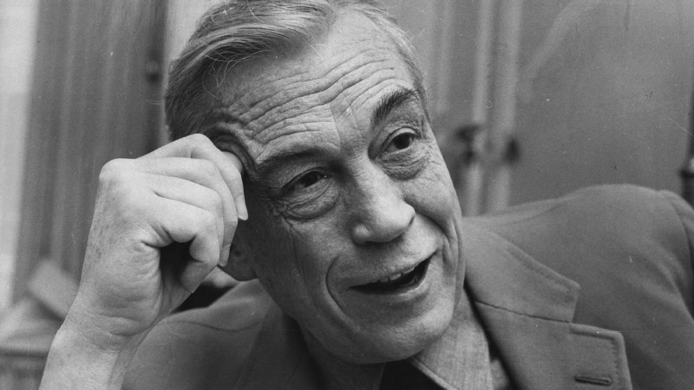 American film director John Huston in London. 