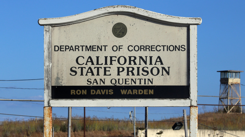 san quentin state prison california death row sign