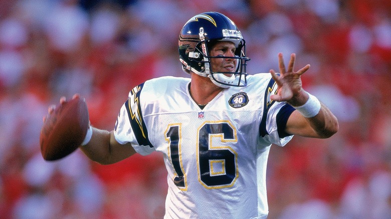 Ryan Leaf looks to pass