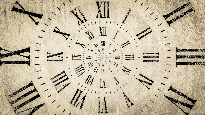 Infinite clock in Roman numerals