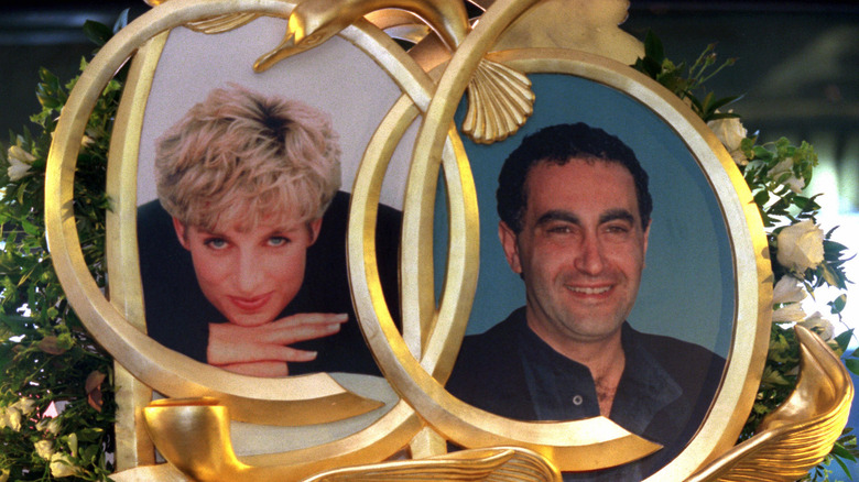 memorial photos of the real Diana and Dodi