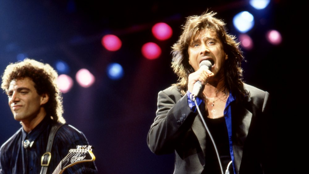 Steve Perry during Journey hayday