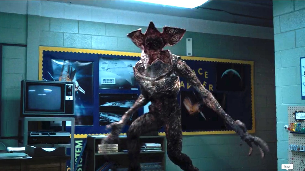 The Demogorgon in a classroom.