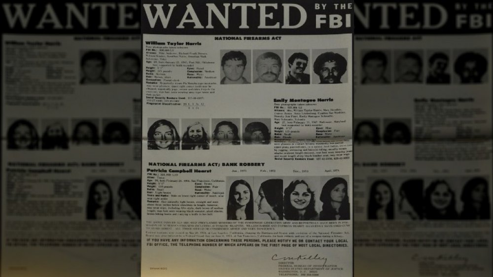 FBI wanted poster, Patty Hearst