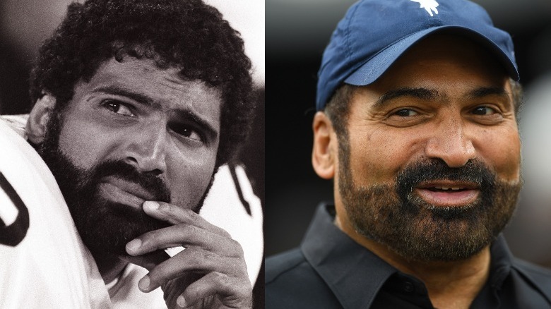 franco harris 1970s and 2018