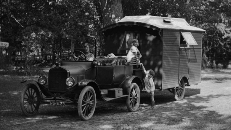 Camping in Ford Model T