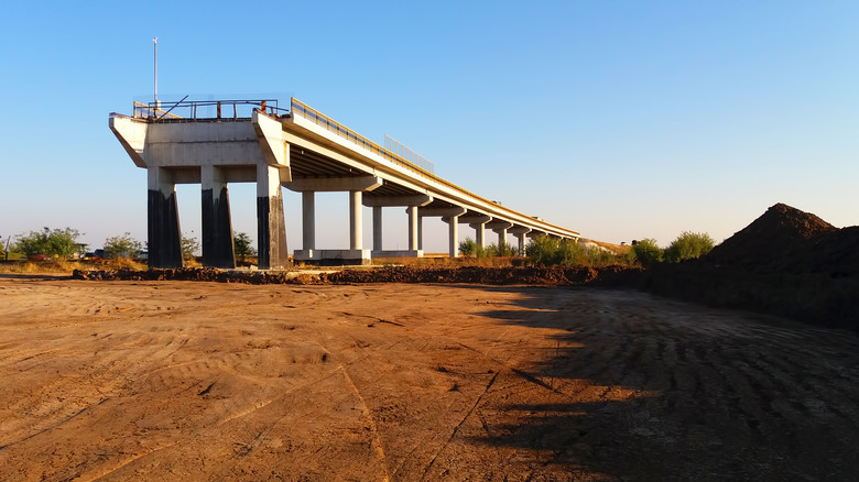 Bridge over a railway