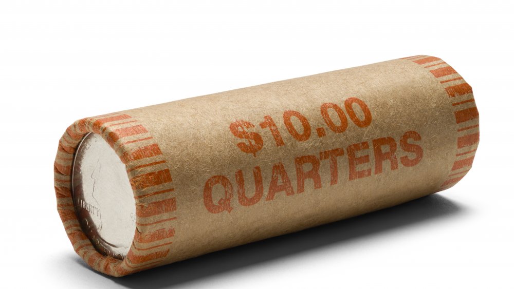 A roll of quarters