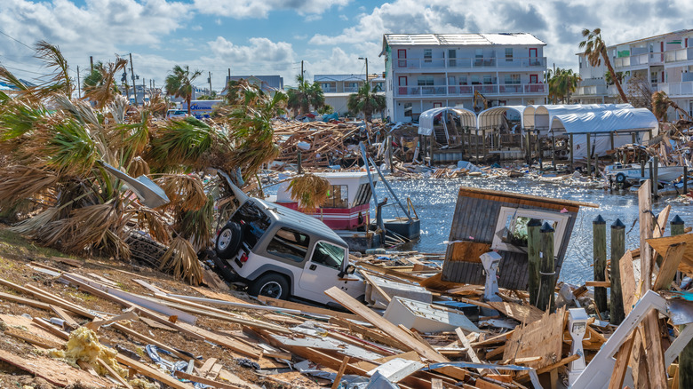 hurricane wreckage in florida