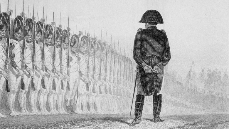 Napoleon Bonaparte and troops