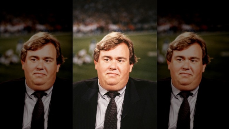 John Candy appearing on a sports talk show