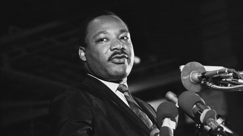 Martin Luther King Jr during April 3, 1968 final speech