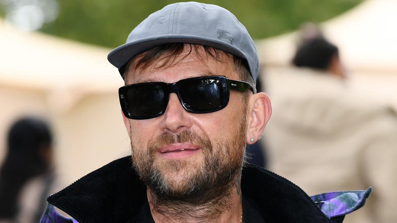 Damon Albarn performing on stage