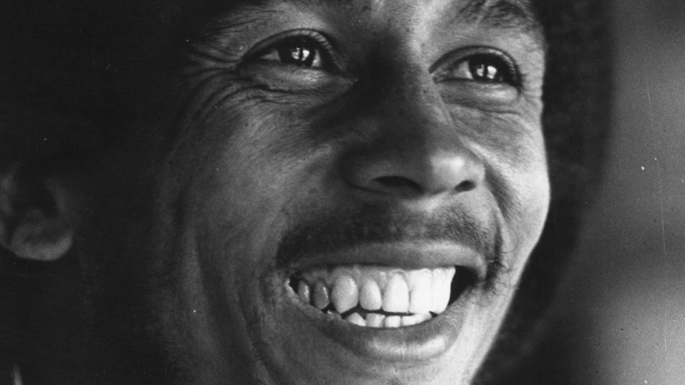 Bob Marley closeup smiling