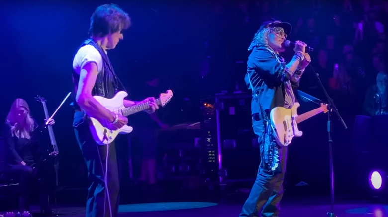 Jeff Beck and Johnny Depp play together onstage