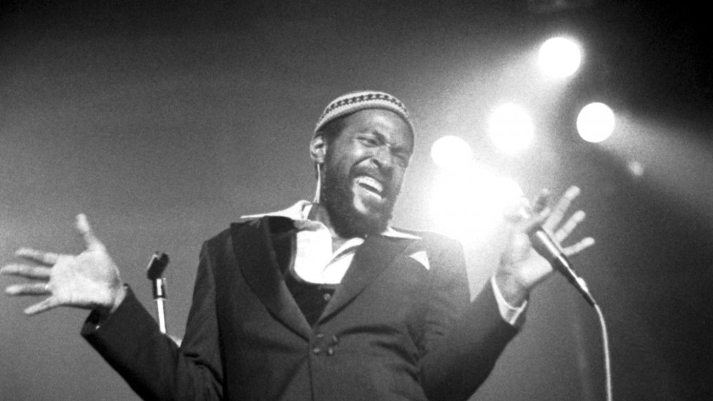 Marvin Gaye, performing on stage