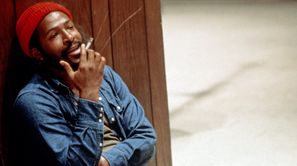 Marvin Gaye smoking