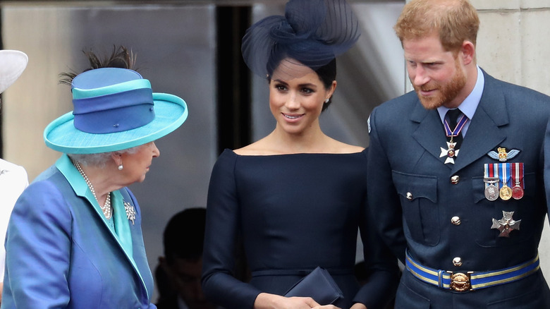 Queen Elizabeth, Meghan Markle, Prince Harry