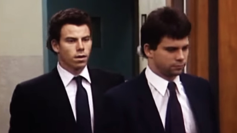 Menendez brothers suits walking into courtroom