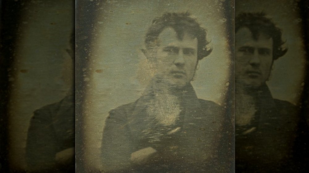 The first photographic portrait image of a human ever produced, Robert Cornelius, 1839