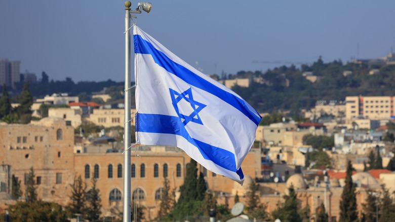 israel flag jerusalem