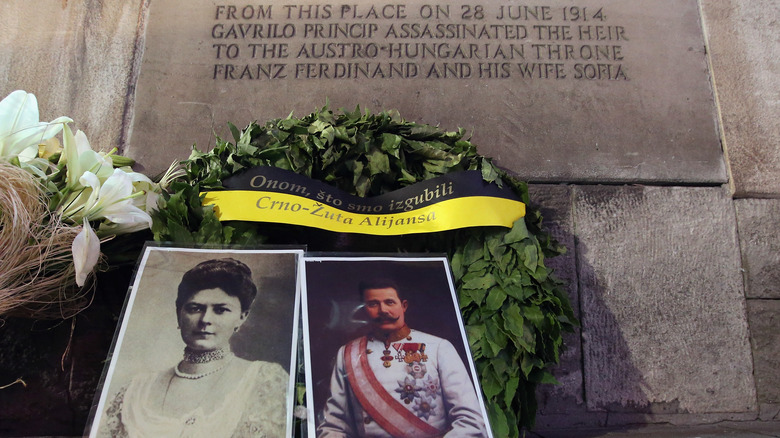 memorial to Archduke Franz Ferdinand and his wife