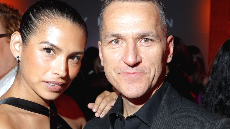 Gladys and Elvis Stojko at Toronto Fashion Week