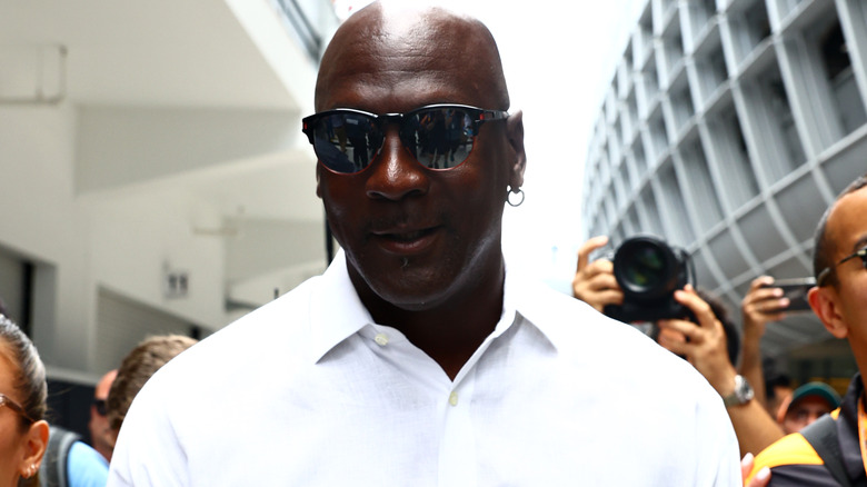 Michael Jordan wearing sunglasses