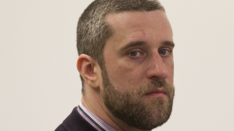 Dustin Diamond looks to side