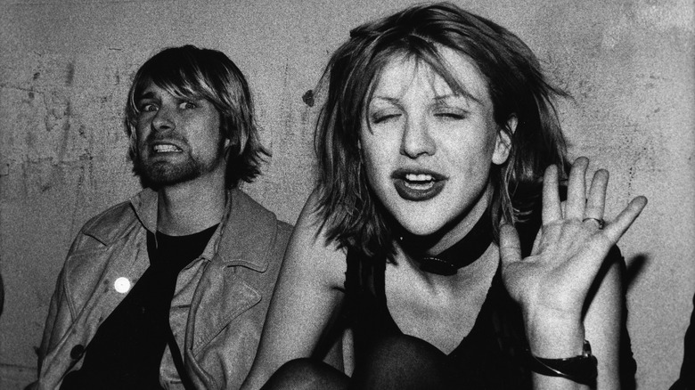 Kurt Cobain and Courtney Love