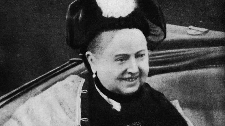 Queen Victoria smiling