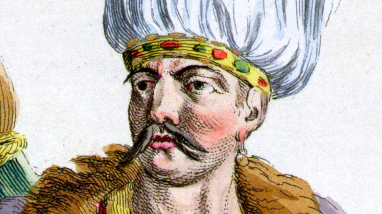 An illustration of Genghis Khan