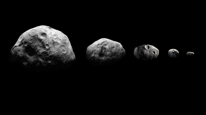 Asteroids small to large