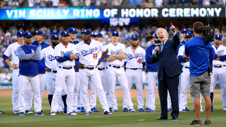 Vin Scully speaking