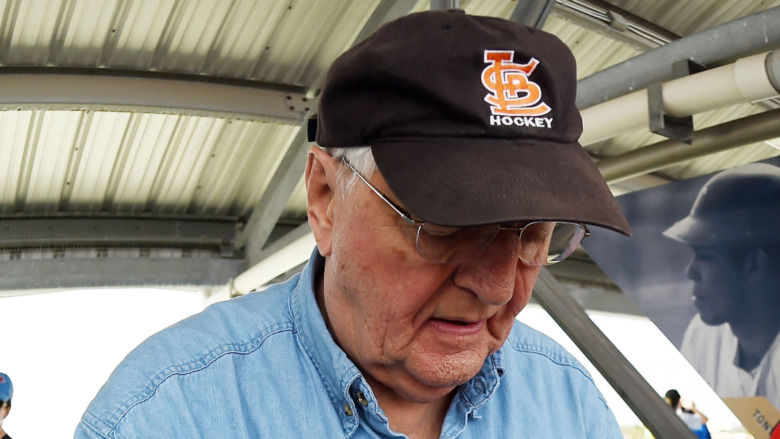 walter mondale signs an autograph