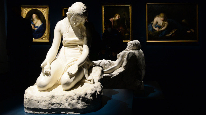 Mary Magdalene sculpture in museum