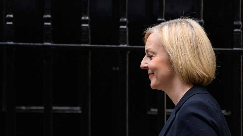 Liz Truss leaving Downing Street