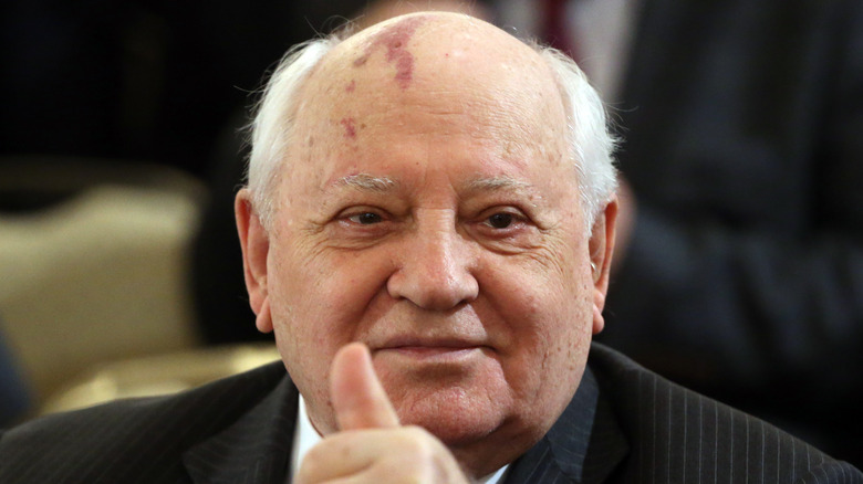 Gorbachev smiling