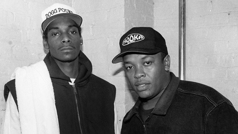 Rappers Snoop Dogg and Dr. Dre