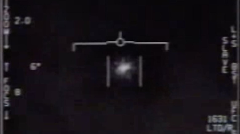 Still image from U.S. Navy footage of a UFO encounter