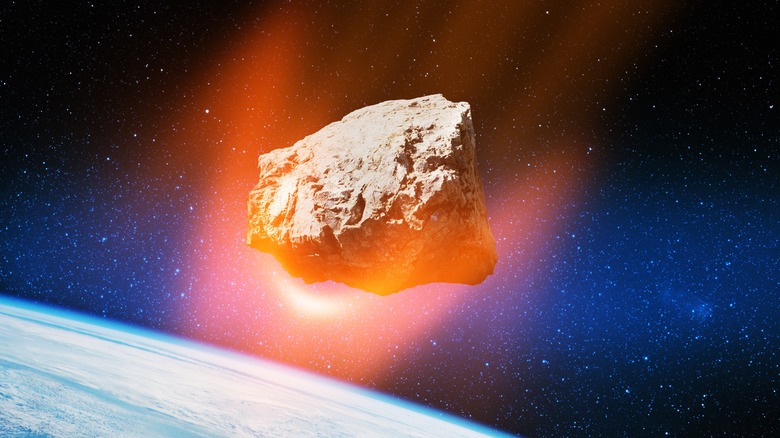 Asteroid in the atmosphere