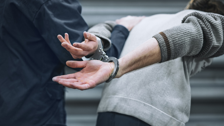 Man being arrested