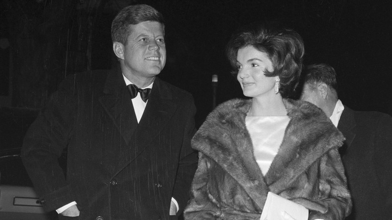 JFK and Jackie dressed for a party