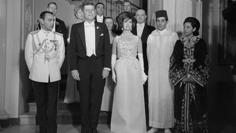 Kennedy-era state dinner photo op