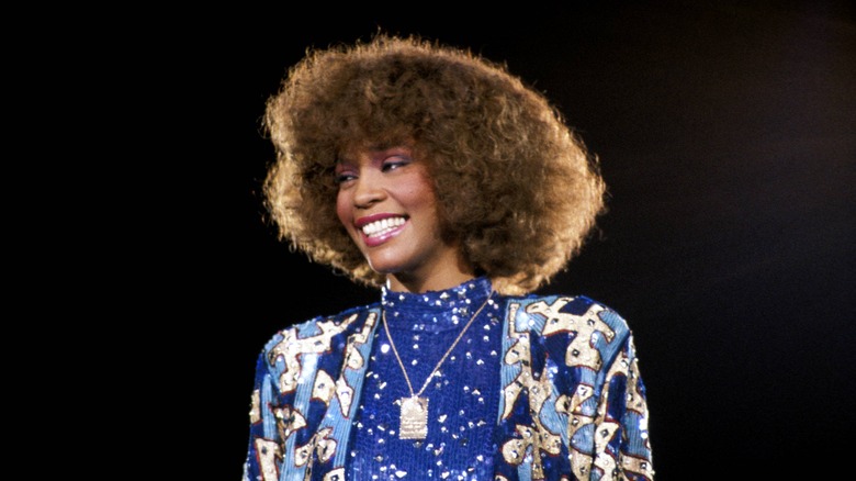 Whitney Houston smiling