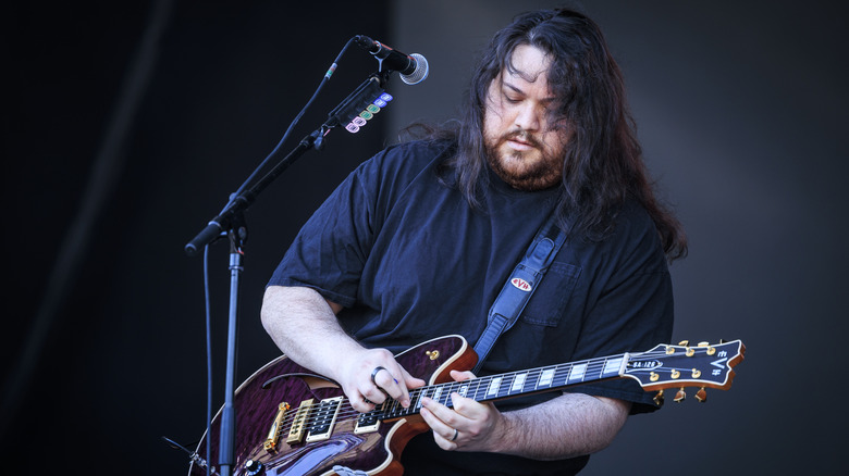 Wolfgang Van Halen playing guitar at Tons of Rock 2024