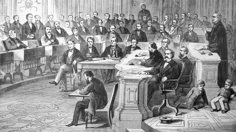 Senate impeachment trial Andrew Johnson