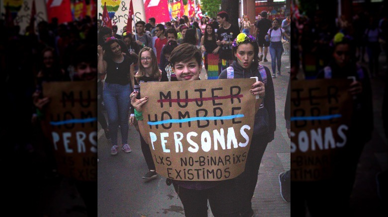 Sign at 2018 Argentina Pride Parade