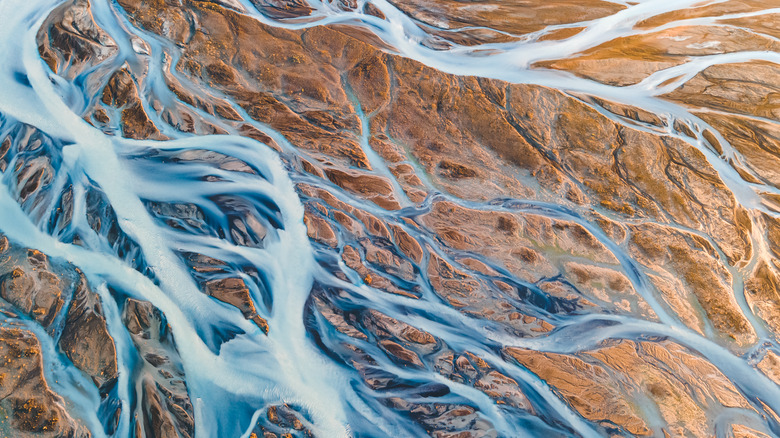 Icelandic glacial streams