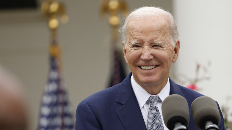 Joe Biden smiling